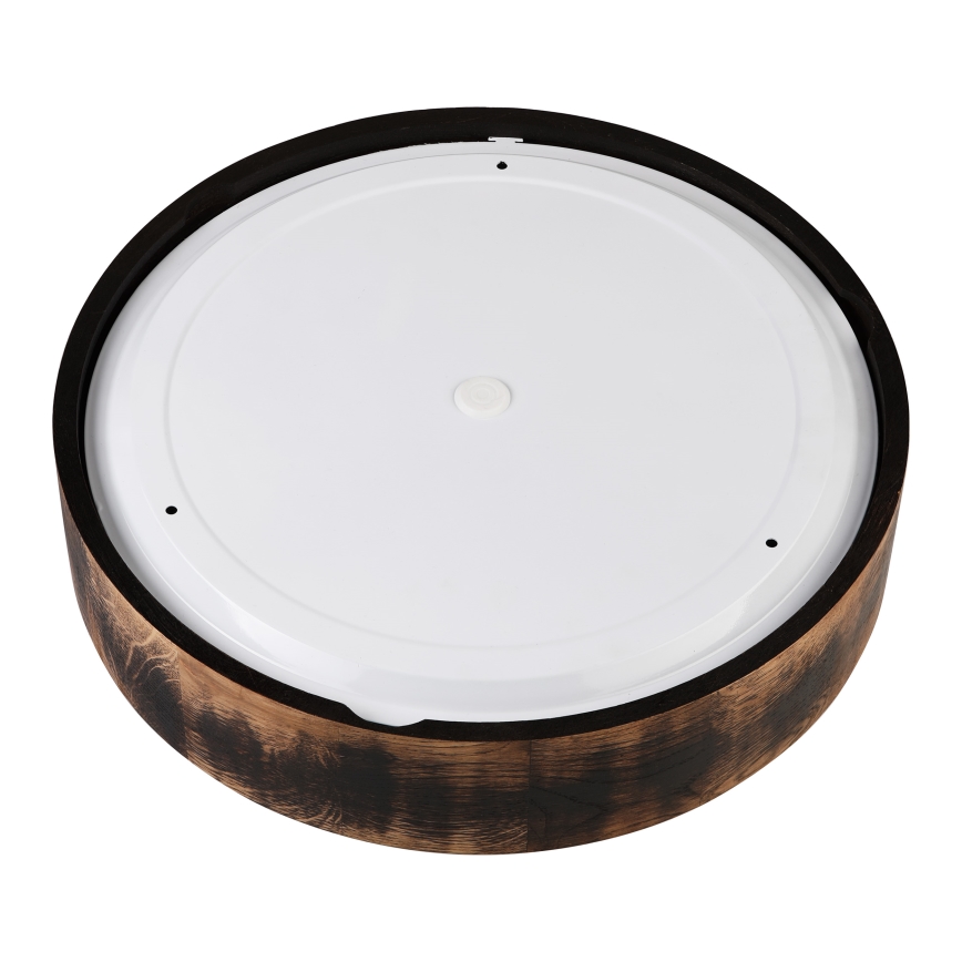 Kopalniška stropna svetilka OAK SMOKY 3xE27/15W/230V IP54 ø 37,5 cm hrast/rjava