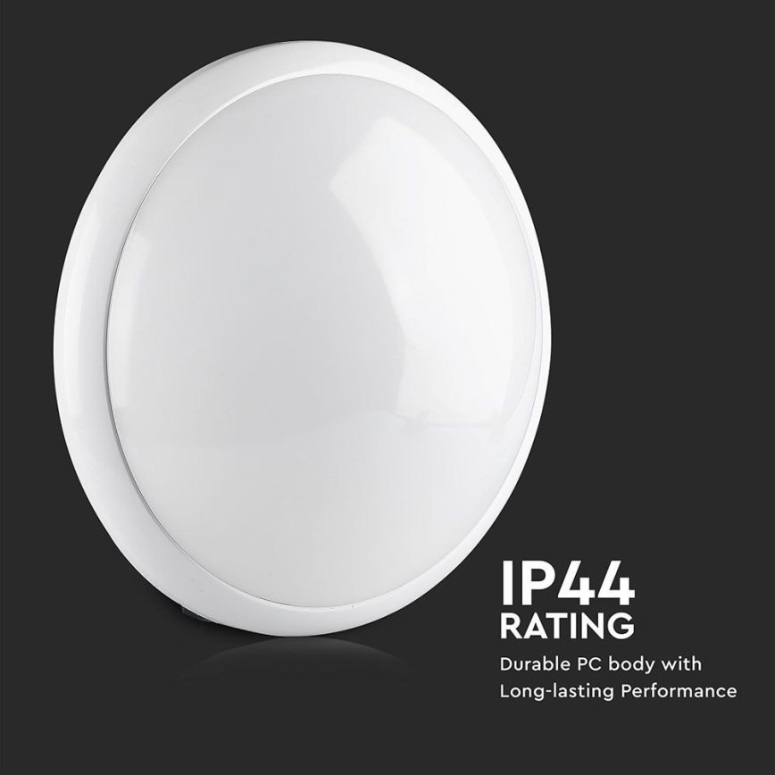 Kopalniška stropna svetilka s senzorjem 1xE27/60W/230V IP44 ø 29,6 cm