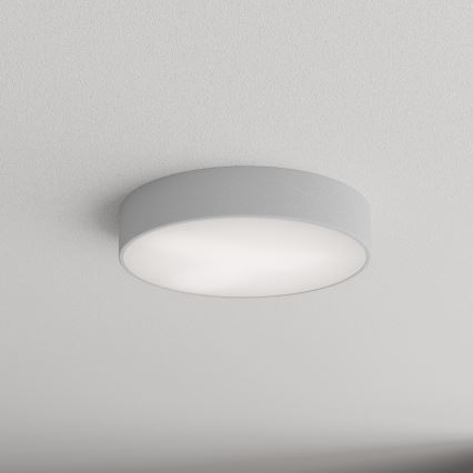 Kopalniška stropna svetilka s senzorjem CLEO 3xE27/24W/230V Ø 40 cm siva IP54