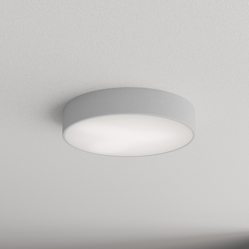 Kopalniška stropna svetilka s senzorjem CLEO 3xE27/24W/230V Ø 40 cm siva IP54