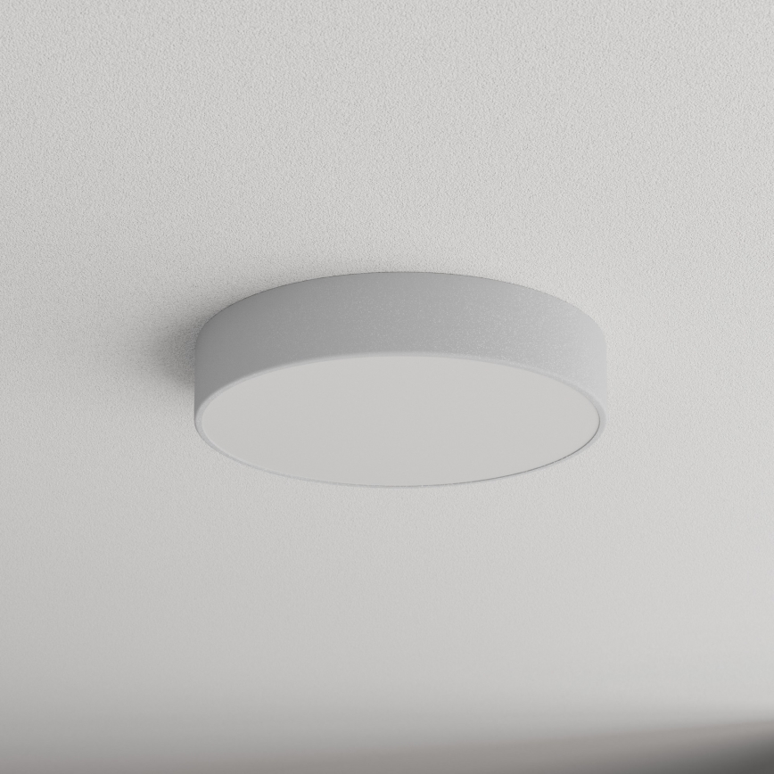 Kopalniška stropna svetilka s senzorjem CLEO 3xE27/24W/230V Ø 40 cm siva IP54