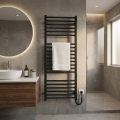 Kopalniški brisačni radiator HF DERBY 255W/230V 117x53 cm črn