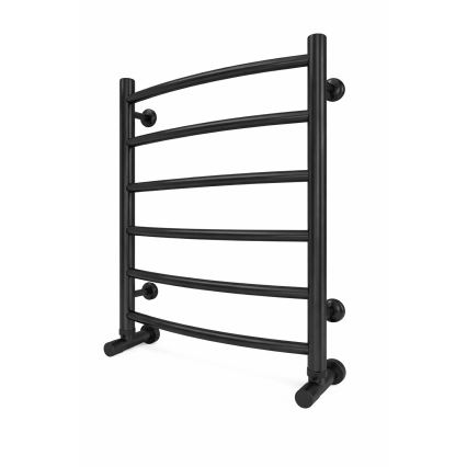 Kopalniški brisačni radiator INOX CLASSIC 120W/230V 57x43 cm iz nerjavečega jekla/črna