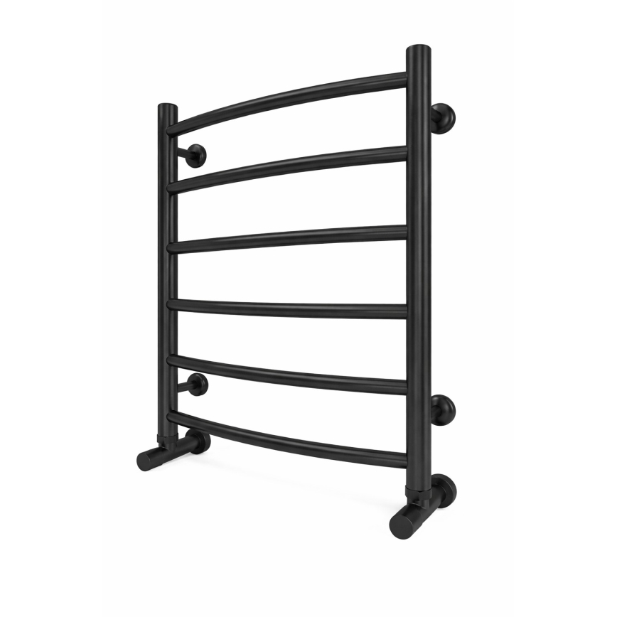 Kopalniški brisačni radiator INOX CLASSIC 120W/230V 57x43 cm iz nerjavečega jekla/črna