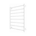 Kopalniški brisačni radiator INOX FLAT 163W/230V 77x53 cm nerjavno jeklo/bela