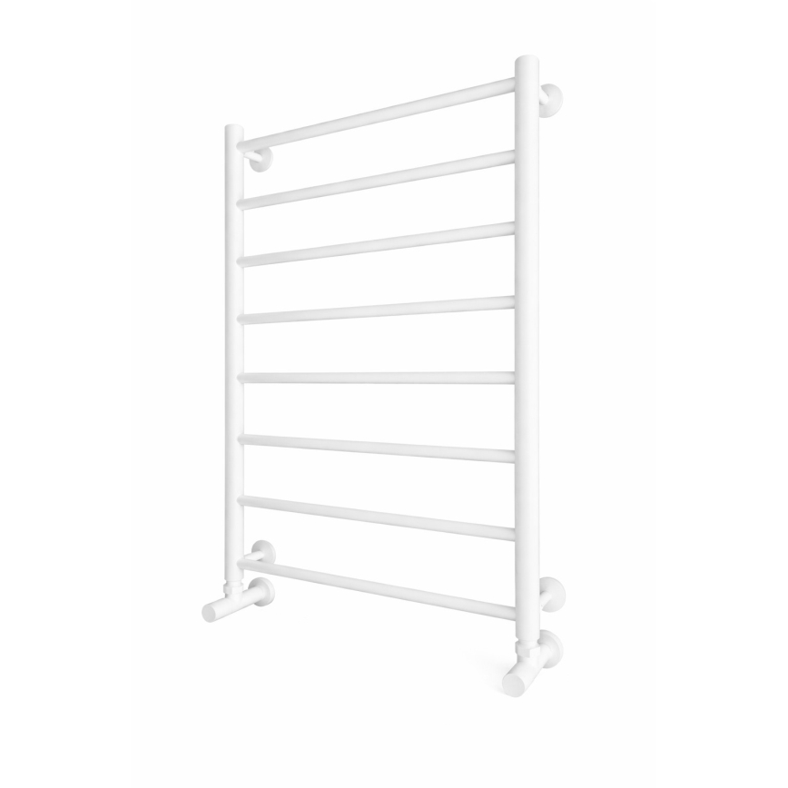 Kopalniški brisačni radiator INOX FLAT 163W/230V 77x53 cm nerjavno jeklo/bela