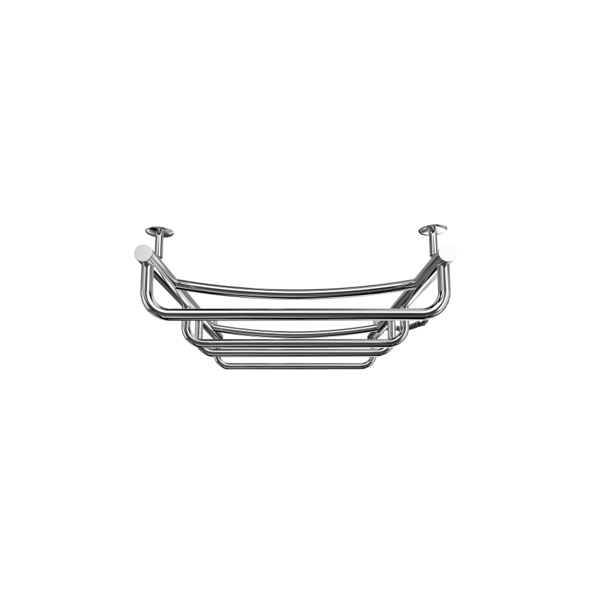 Kopalniški brisačni radiator LUX 105W/230V 80x53 cm nerjaveče jeklo/sijajni krom desni