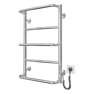 Kopalniški brisačni radiator LUX 65W/230V 66x42 cm iz nerjavečega jekla/sijajni krom desni