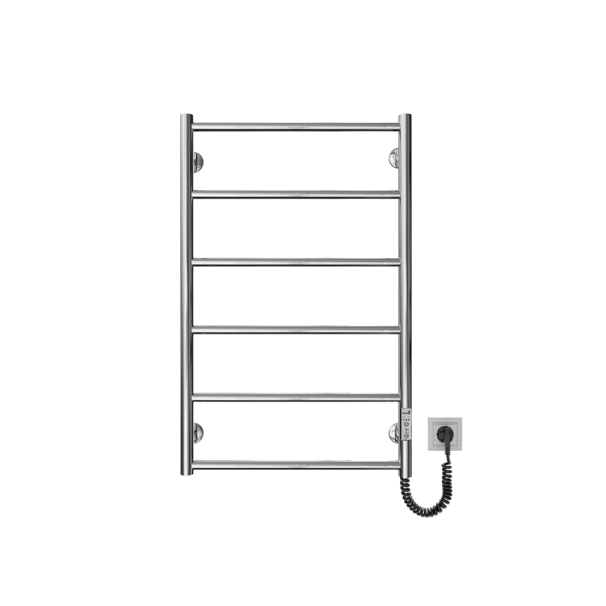 Kopalniški brisačnik CLASSIC 110W/230V 81x52 cm, nerjavno jeklo/sijajni krom, desni