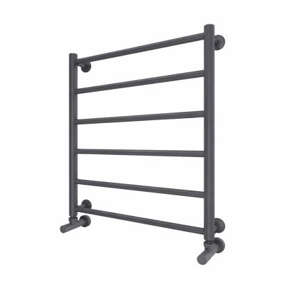 Kopalniški brisačnik INOX FLAT 122W/230V 57x43 cm, nerjaveče jeklo/antracit