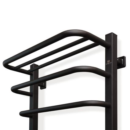 Kopalniški električni radiator s termostatom FORTIS 350W/230V 80,6 cm IP44 črn levi