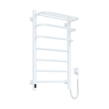 Kopalniški električni radiator z termostatom FORTIS, 350 W/230 V, 80,6 cm, IP44, bel, desni