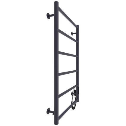 Kopalniški lestevni radiator CLASSIC 110W/230V 80x53 cm, nerjaveče jeklo/antracit, desni