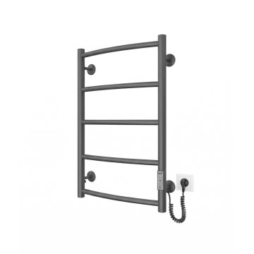 Kopalniški lestevni radiator CLASSIC 65W/230V 66x42 cm nerjaveče/antracit desni