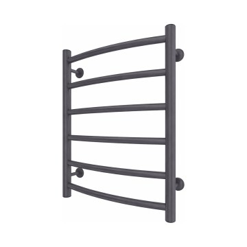 Kopalniški lestevni radiator INOX CLASSIC 120W/230V 57x43 cm nerjaveče jeklo/antracit