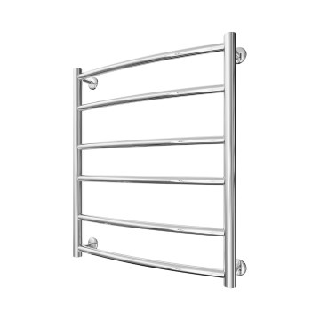 Kopalniški lestevni radiator INOX CLASSIC 122W/230V 57x53 cm nerjaveče jeklo/sijajni krom