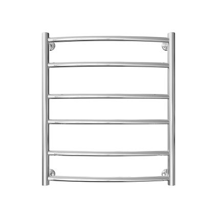 Kopalniški lestevni radiator INOX CLASSIC 122W/230V 57x53 cm nerjaveče jeklo/sijajni krom