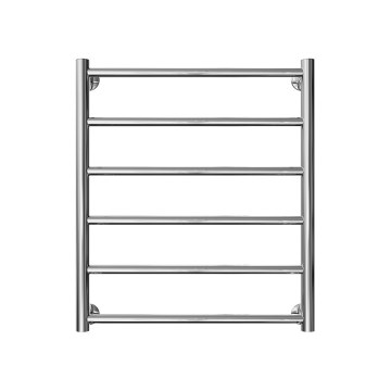 Kopalniški lestevni radiator INOX FLAT 122W/230V 57x43 cm nerjaveče jeklo/sijajni krom