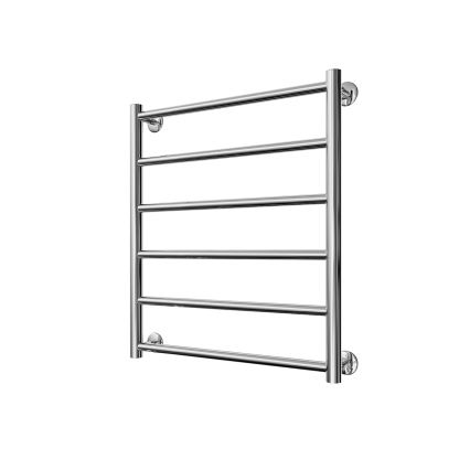 Kopalniški lestevni radiator INOX FLAT 122W/230V 57x43 cm nerjaveče jeklo/sijajni krom