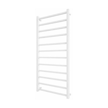Kopalniški lestevni radiator INOX TOKIO 233W/230V 117x53 cm nerjaveče jeklo/bela