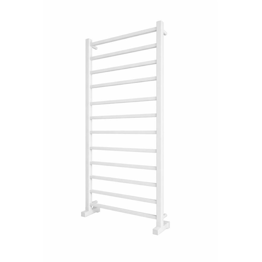 Kopalniški lestevni radiator INOX TOKIO 233W/230V 117x53 cm nerjaveče jeklo/bela