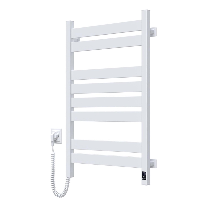 Kopalniški lestevni radiator LARGO s termostatom 432W/230V 80,6 cm IP44 bel, z levim priključkom, kvadraten