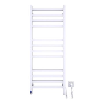 Kopalniški lestevni radiator z termostatom AVANGARD 227W 120x48cm, bela, desna
