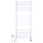 Kopalniški lestevni radiator z termostatom AVANGARD 459W/230V 120,6 cm IP44 bel, levi priklop, kvadraten profil