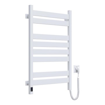 Kopalniški lestevni radiator z termostatom LARGO 432W/230V 80,6 cm IP44 bel desni kvadraten