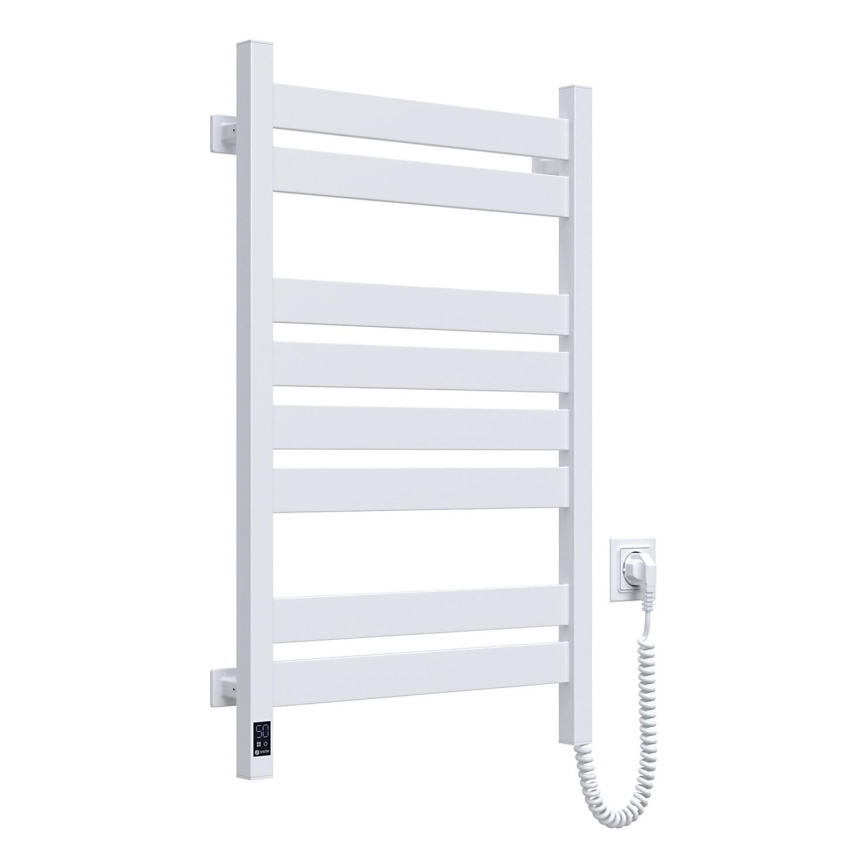 Kopalniški lestevni radiator z termostatom LARGO 432W/230V 80,6 cm IP44 bel desni kvadraten