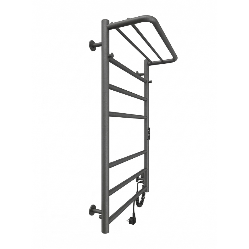 Kopalniški lestveni radiator HOME 95W/230V 77x53 cm inox/antracit desni