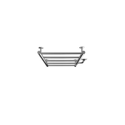 Kopalniški lestvičast radiator CLASSIC, 65 W/230 V, 66 x 42 cm, nerjaveče jeklo/sijajni krom, desna izvedba