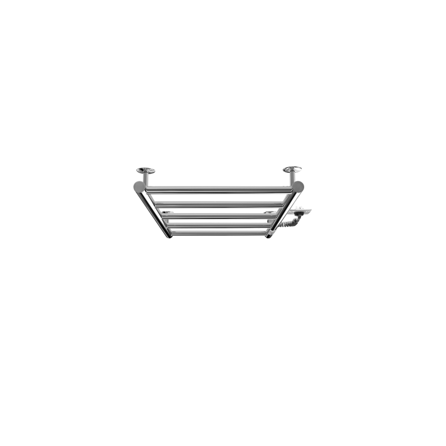 Kopalniški lestvičast radiator CLASSIC, 65 W/230 V, 66 x 42 cm, nerjaveče jeklo/sijajni krom, desna izvedba
