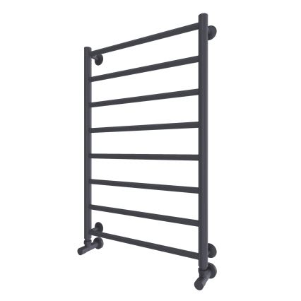 Kopalniški lestvičast radiator INOX FLAT 163W/230V 77x53 cm nerjaveče jeklo/antracit