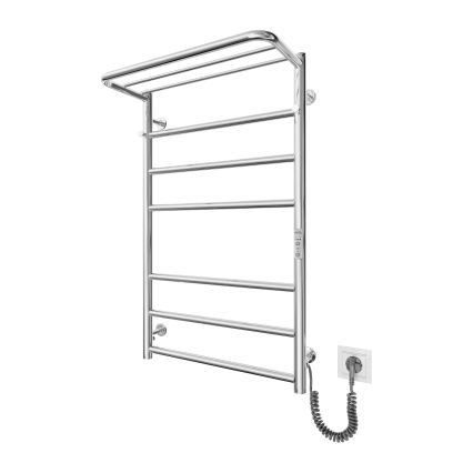 Kopalniški lestvičasti radiator HOME 95W/230V 77x53 cm, nerjavno jeklo/krom, desna izvedba