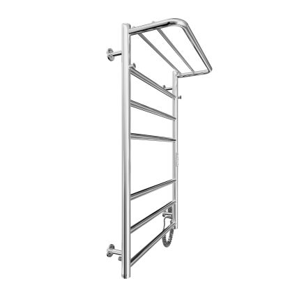 Kopalniški lestvičasti radiator HOME 95W/230V 77x53 cm, nerjavno jeklo/krom, desna izvedba