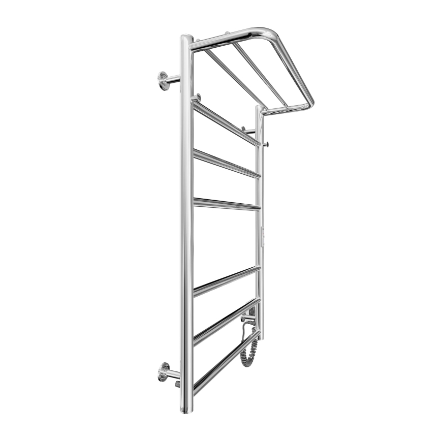 Kopalniški lestvičasti radiator HOME 95W/230V 77x53 cm, nerjavno jeklo/krom, desna izvedba