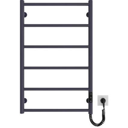 Kopalniški lestvični radiator CLASSIC 110W/230V 81x52 cm nerjaveče jeklo/antracit, desni