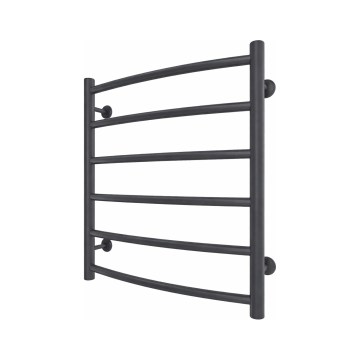 Kopalniški lestvični radiator INOX CLASSIC 122W/230V 57x53 cm nerjaveče jeklo/antracit