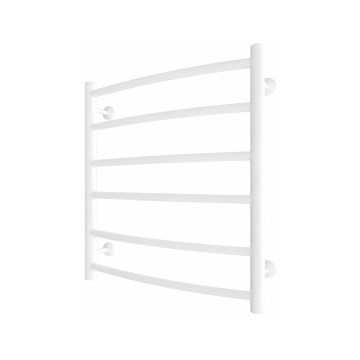 Kopalniški lestvični radiator INOX CLASSIC 122W/230V, 57x53 cm, nerjavno jeklo/bela