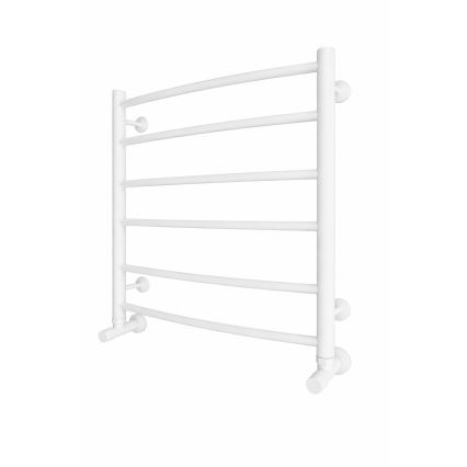 Kopalniški lestvični radiator INOX CLASSIC 122W/230V, 57x53 cm, nerjavno jeklo/bela