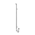Kopalniški radiator RAY 25W/230V 110x30 cm IP44 nerjaveče jeklo/sijajni krom