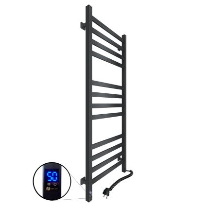 Kopalniški brisačnik z termostatom AVANGARD 459W/230V 120,6 cm IP44 črn desni oglat
