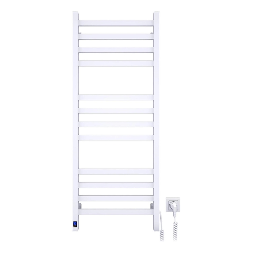 Kopalniški radiator v obliki lestve z termostatom AVANGARD 459W/230V 120,6cm IP44, bel, desni, kvadraten