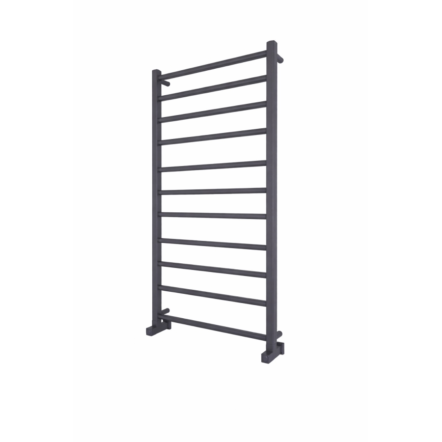 Kopalniški rebrasti radiator INOX TOKIO 233W/230V 117x53 cm nerjaveče jeklo/antracit