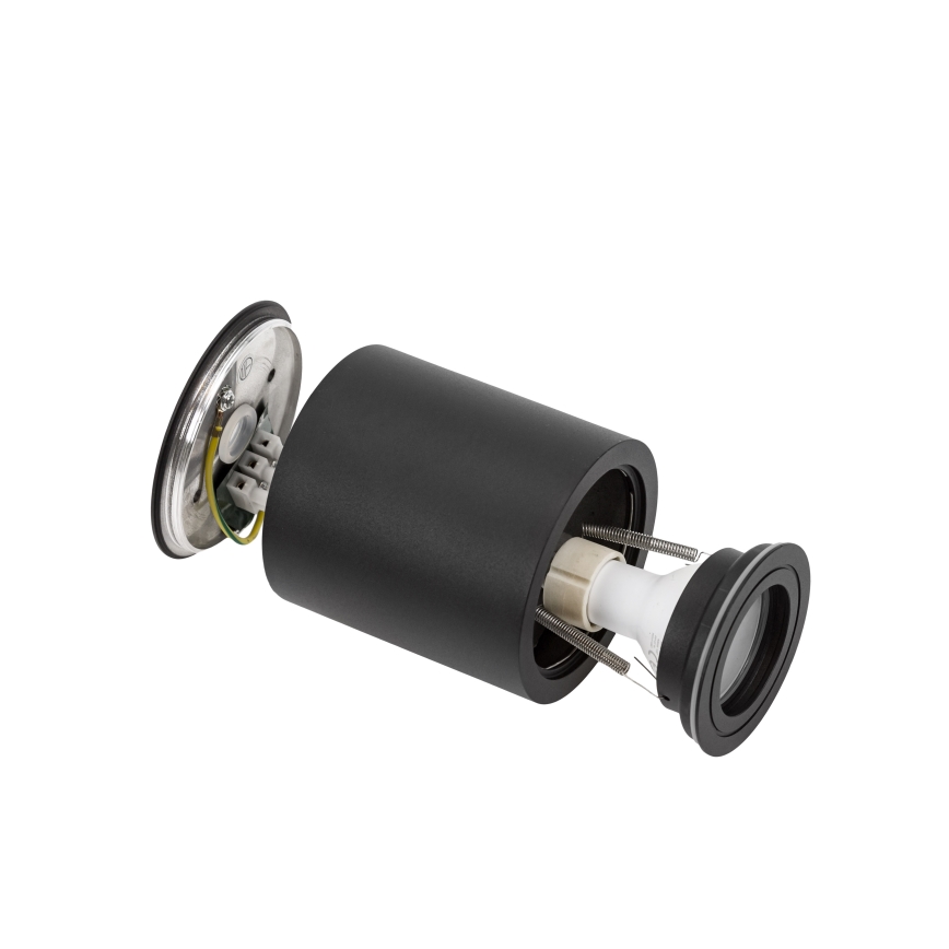 Kopalniški reflektor CHLOE 1xGU10/30W/230V IP65 okrogla črna