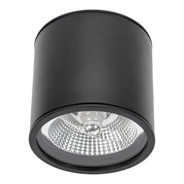 Kopalniški reflektor CHLOE AR111 1xGU10/12W/230V IP65 okrogla črna