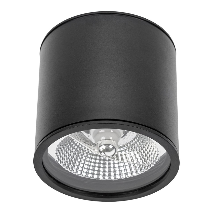 Kopalniški reflektor CHLOE AR111 1xGU10/12W/230V IP65 okrogla črna