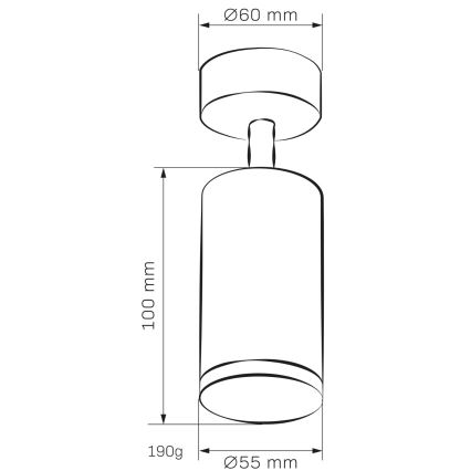 Kopalniški reflektor TURYN 1xGU10/10W/230V IP44 bela