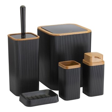 Kopalniški set ZOYA 5 kos črna/rjava